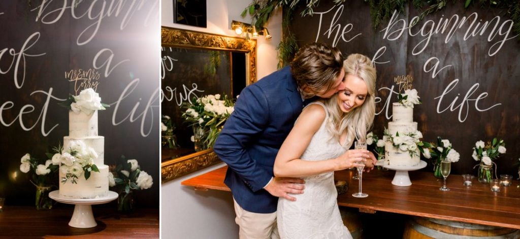 Maleny Manor Wedding photographer sunshine coast reception wedding cake when freddie met lily wedding dress