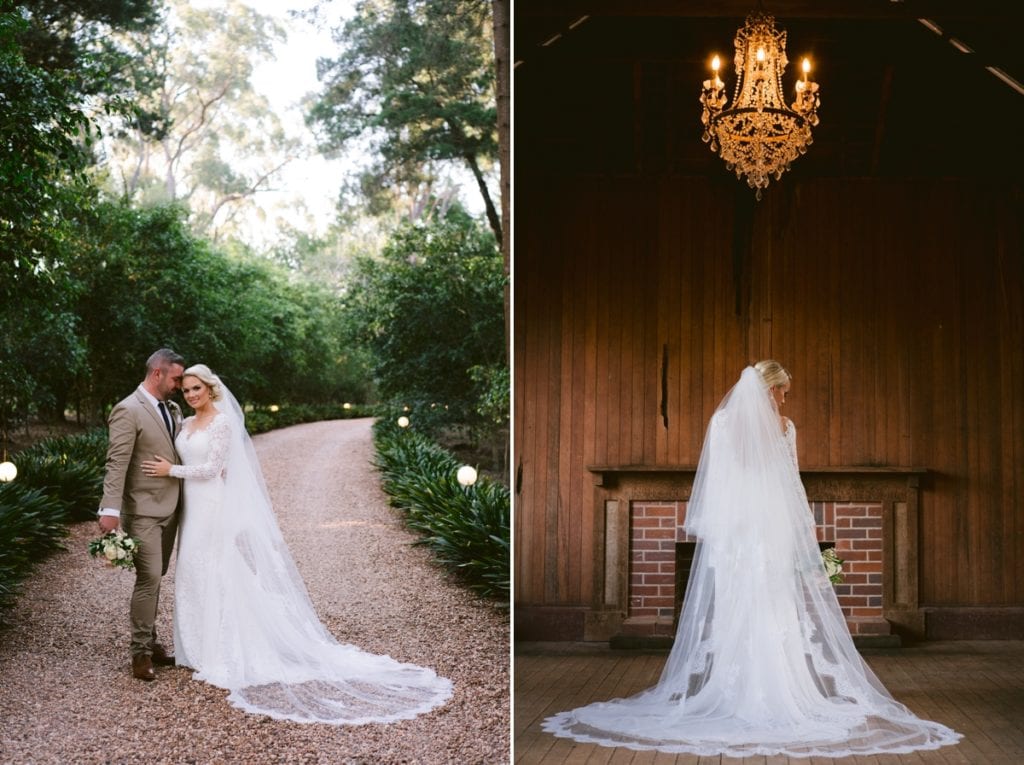 Gabbinbar Homestead wedding photographer country lace wedding dress moody