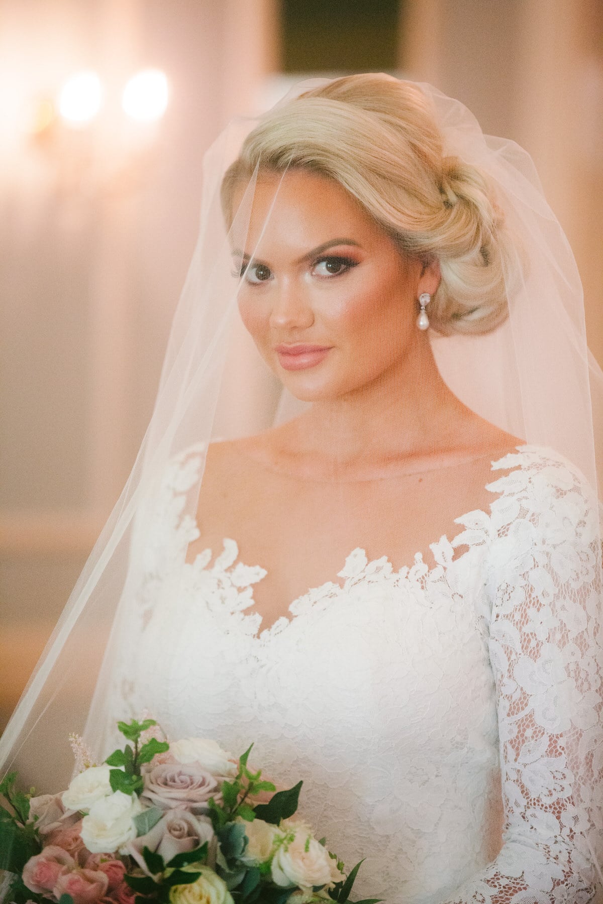 gabbinbar homestead wedding photographer country toowoomba bride portrait ballroom bridal prep lace wedding dress