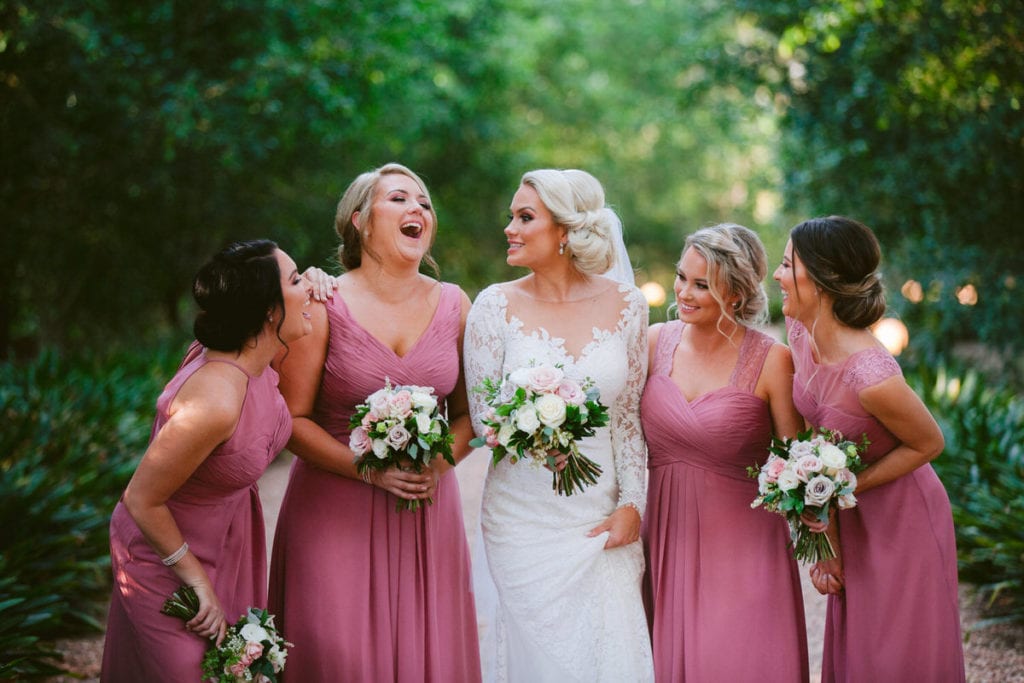 Gabbinbar Homestead wedding photographer toowoomba bridesmaids pink country wedding