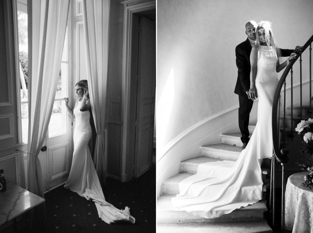 Bordeaux France wedding photographer Chateau Clerbise venue bridal portraits