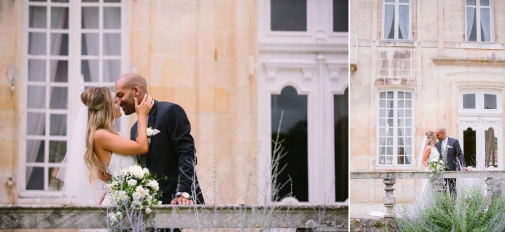 Bordeaux France wedding photographer Chateau Clerbise venue bridal portraits lavendar