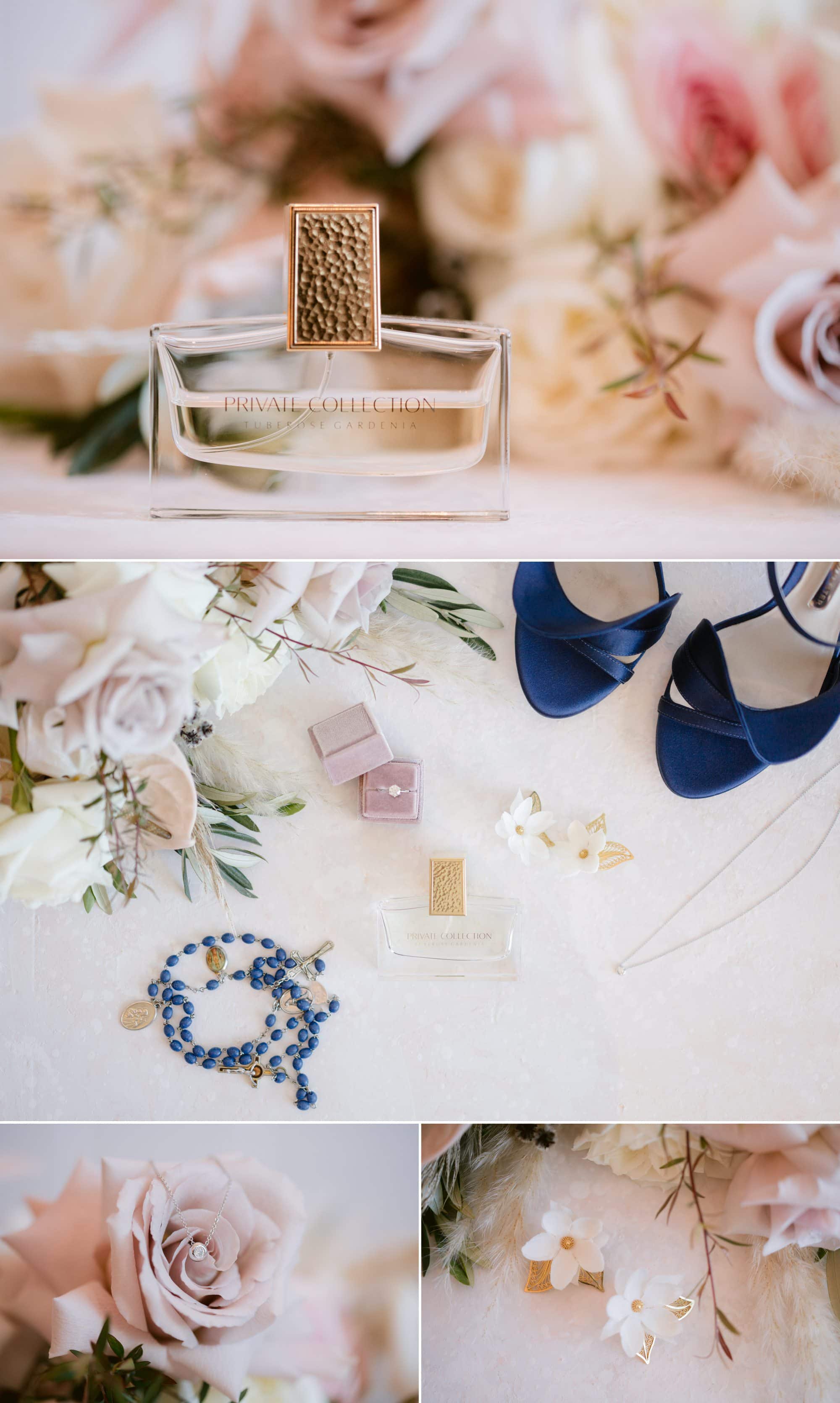 Victoria Park wedding photographer prep details shoes jewellery bouquet