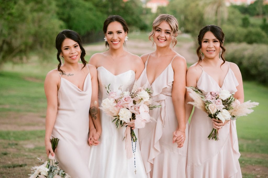 Victoria Park wedding photographer bridesmaids portraits golf course
