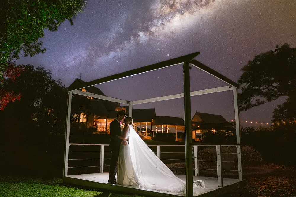 Maleny Manor wedding photography night